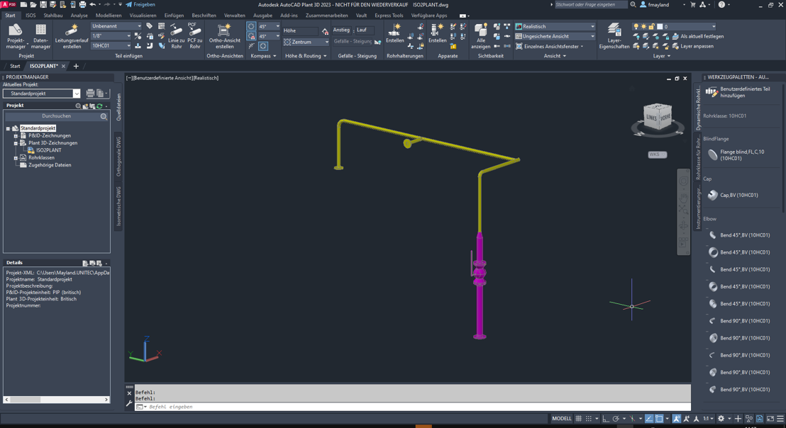 Piping interface for AutoCAD Plant 3D (ISO2PLANT)-3
